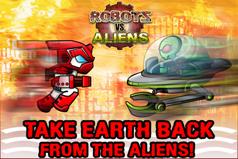 Robots Vs. Aliens - Free Action Game screenshot 2