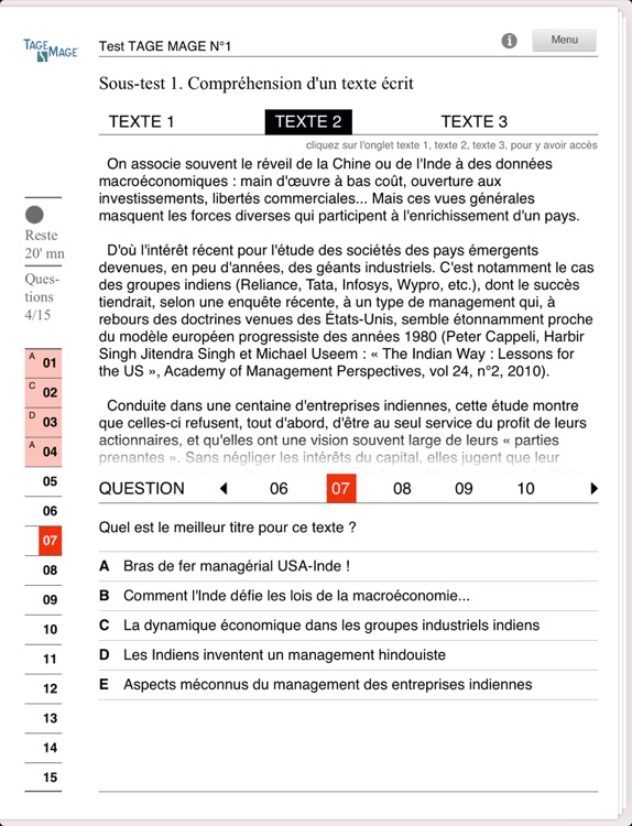 TAGE MAGE officiel pour iPad