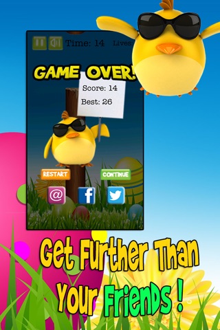 Flappy Easter Bird - Clumsy Spring Chicken Flight To Win Painted Eggs screenshot 4