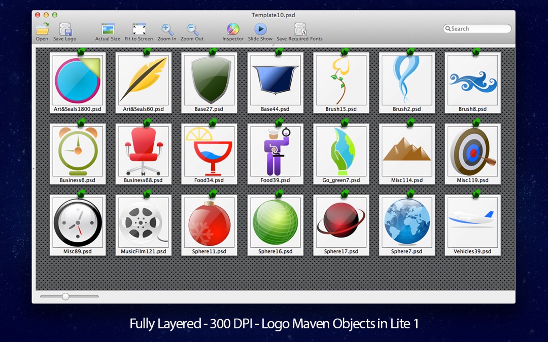 Logo Templates for Adobe Photoshop with PSD Files Lite Pack - Online