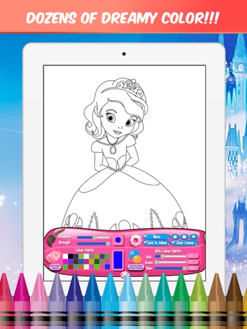 Fairy and Princess Color Book - Bedtime Story for Little Baby screenshot 2
