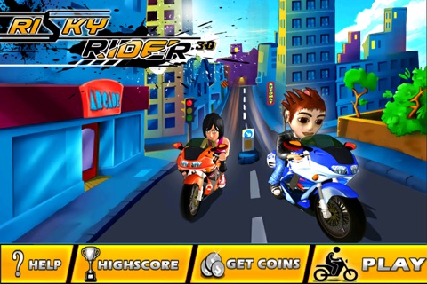 Risky Rider 3D (Motor Bike Racing Game / Games) screenshot 3