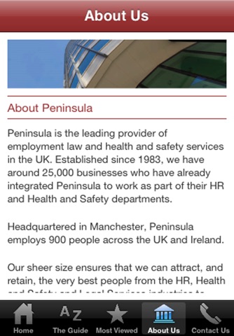 Peninsula's A-Z Guide to Employment Law Advice screenshot 3