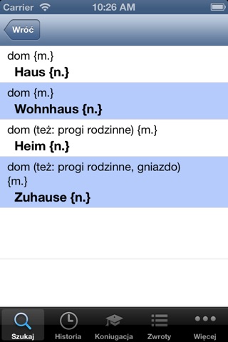 Słownik polsko niemiecki screenshot 2