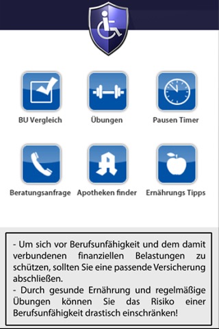 Berufsunfähigkeit screenshot 2