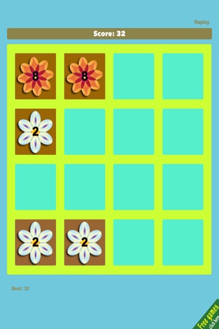 Flowers 2048 FREE - Pretty Sliding Puzzle Game screenshot 3