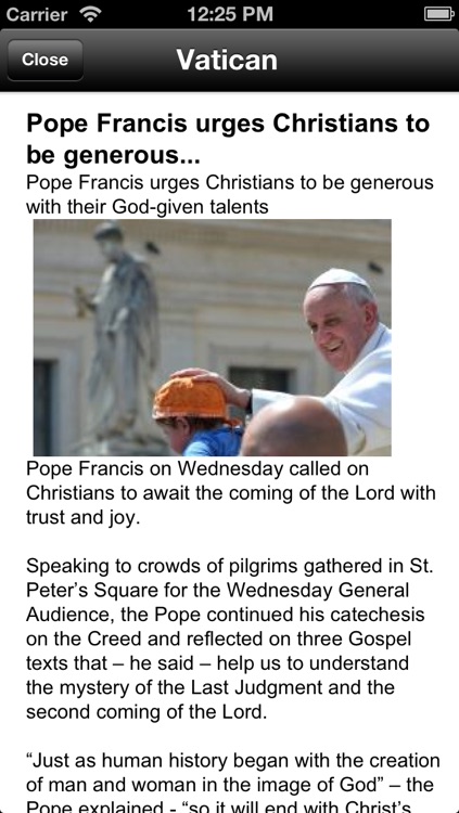 Messages from the Pope - Catolicapp.org screenshot-3