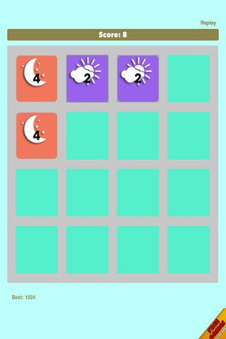 Weather 2048 FREE - A Climate Logic Strategy Puzzle screenshot 2