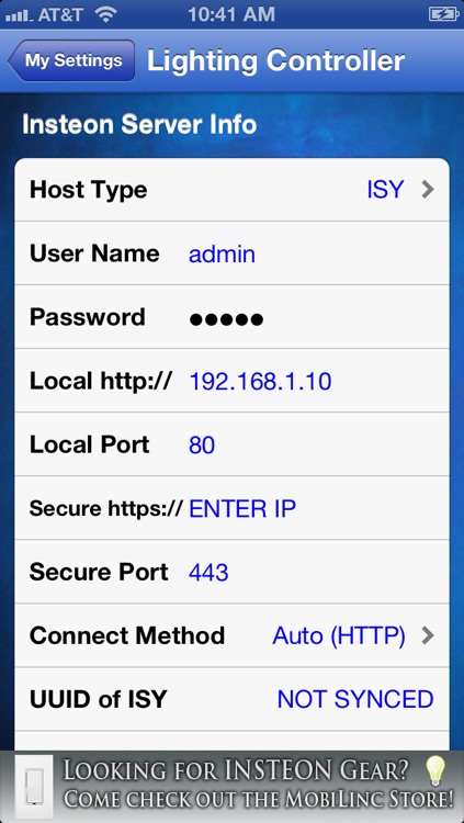 MobiLinc Lite Insteon and X10 Controller screenshot-4