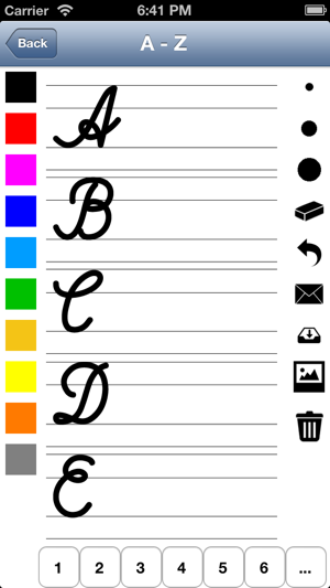‎Handwriting worksheets for children: Learn to write the letters of the alphabet in script and cursive Screenshot