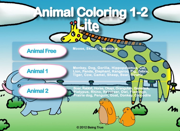 Animal Coloring 1 - 2 Lite screenshot-4