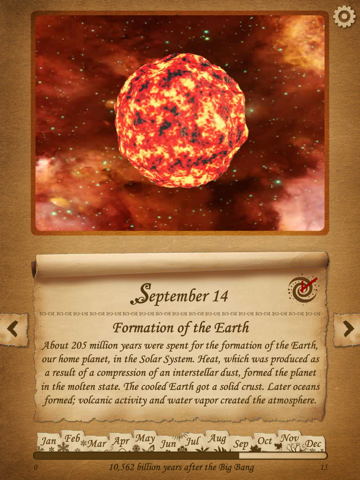 Sagan Astronomy Calendar - Universe Evolution 3D HD screenshot 3