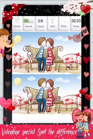 Valentine's Spot the Difference screenshot 2