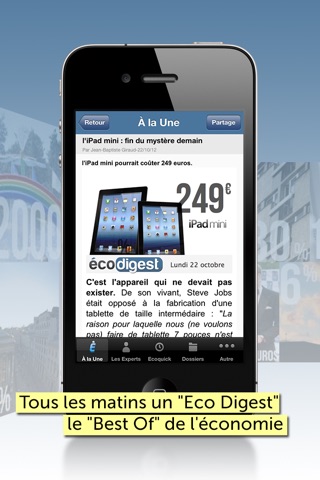 Economie Matin pour iOS4 screenshot 2