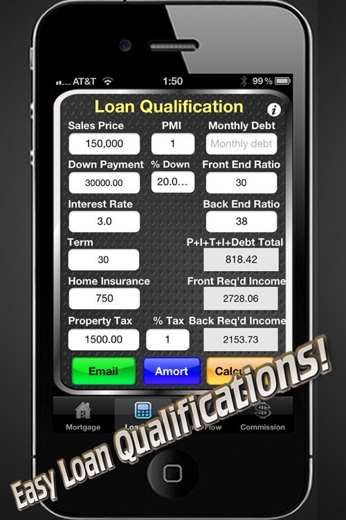 Real Estate Calc: Mortgage & Home Loan Qualification Calculator