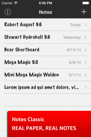 Notes Classic - Real Paper, Real Notes, personal notes and customizable design Productivity