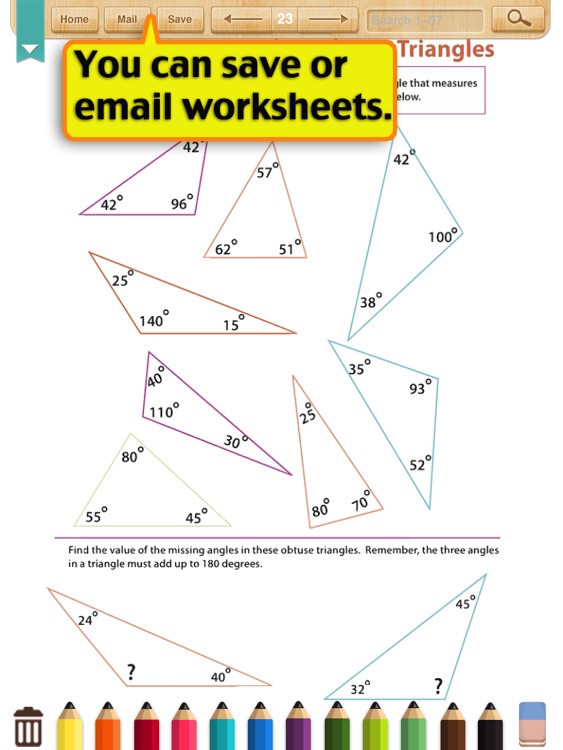 Kids Math-Geometry Worksheets(Grade 4) screenshot-3