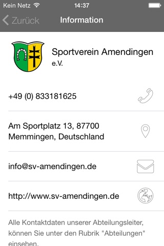 Sportverein Amendingen e.V. screenshot 2