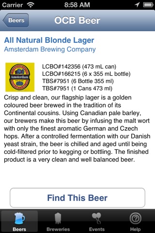Ontario Craft Beer Finder screenshot 4