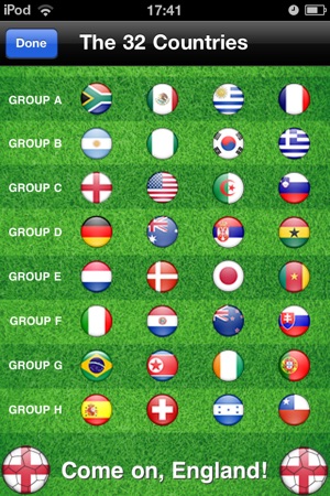 England World Football Calendar 2010 - Ultimate Supporter Ap(圖2)-速報App