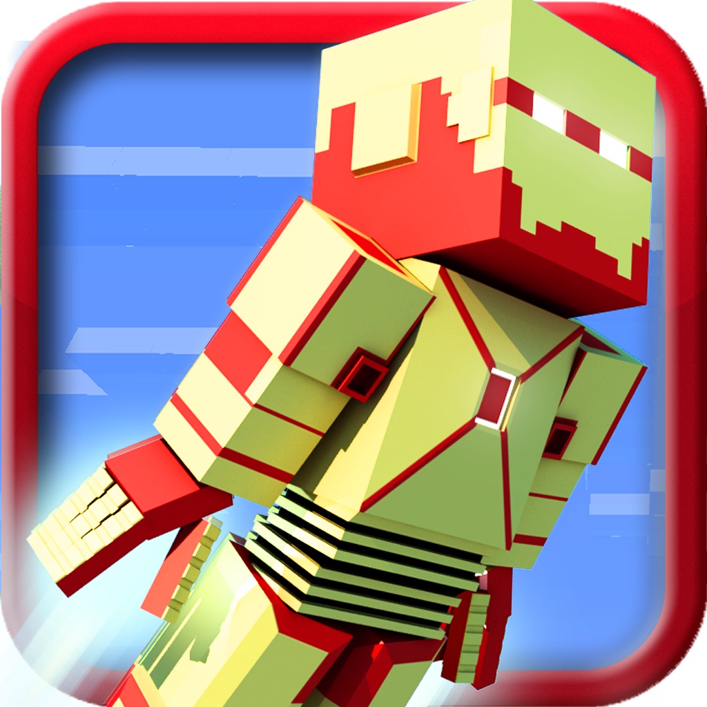 Block Iron Robot 3D (original) - Mini Survival Craft & Multiplayer Shooter Games icon