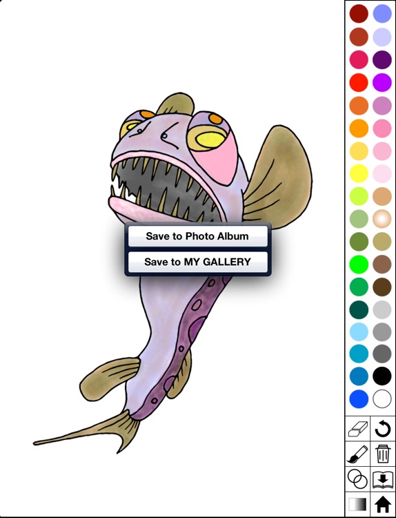 Deep-sea fish super coloring book lite screenshot-3