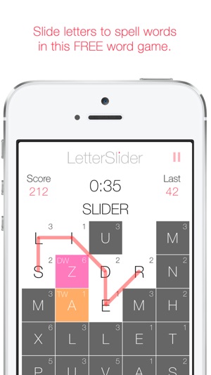 Letter Slider 2.0 - Free Word Search Puz