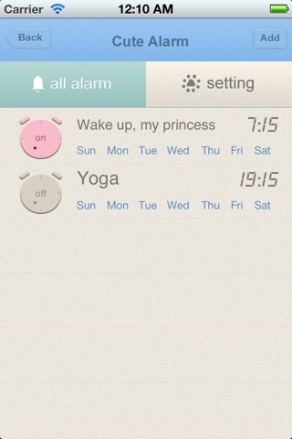 Cute Alarm screenshot 2