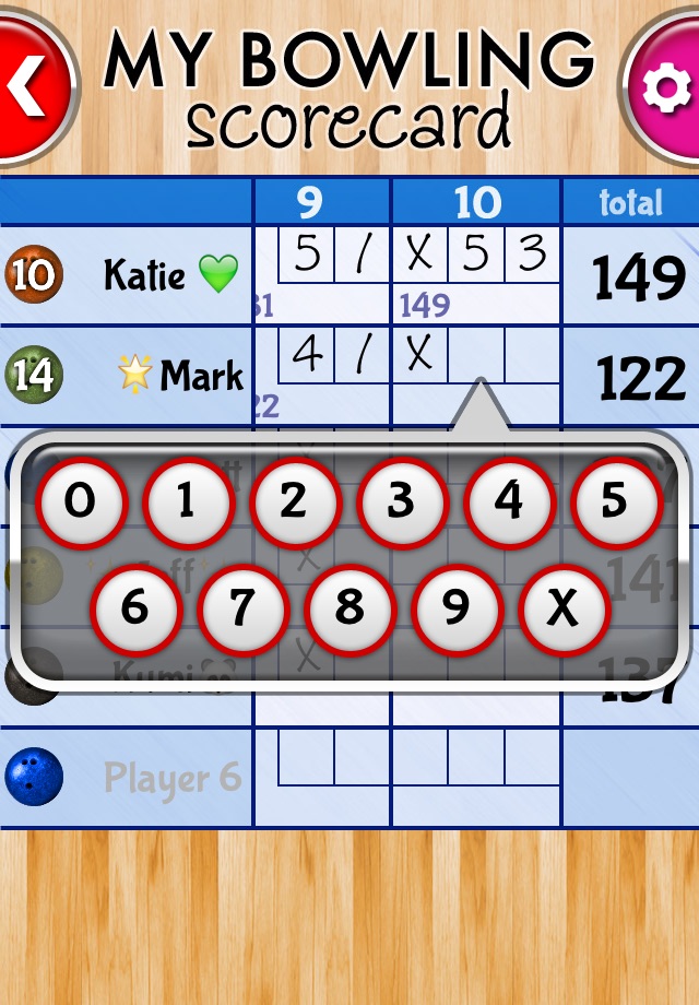 My Bowling Scorecard screenshot 3