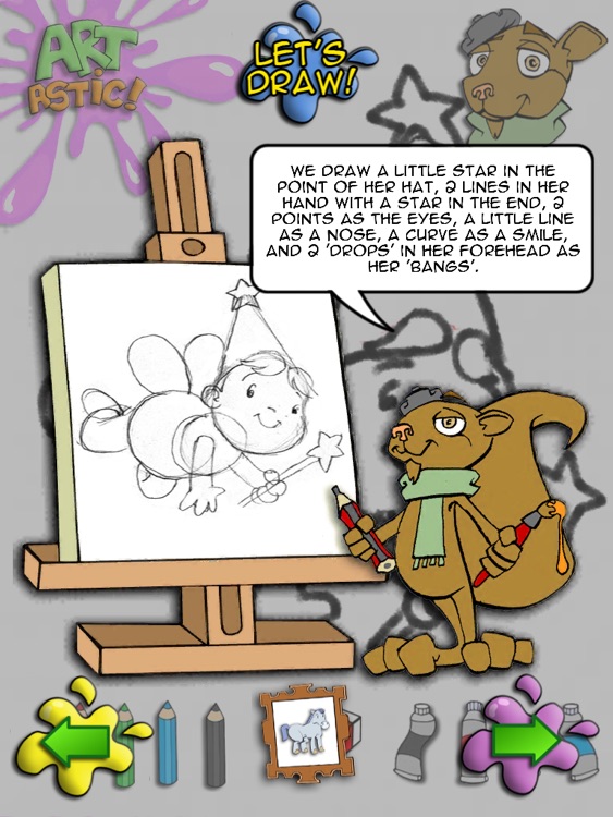 Artastic! - Learn to draw! for kids screenshot-3