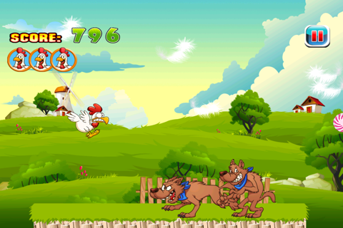 Crazy Chicken's Farm Run Big Bad Wolf Escape & Rescue screenshot 3