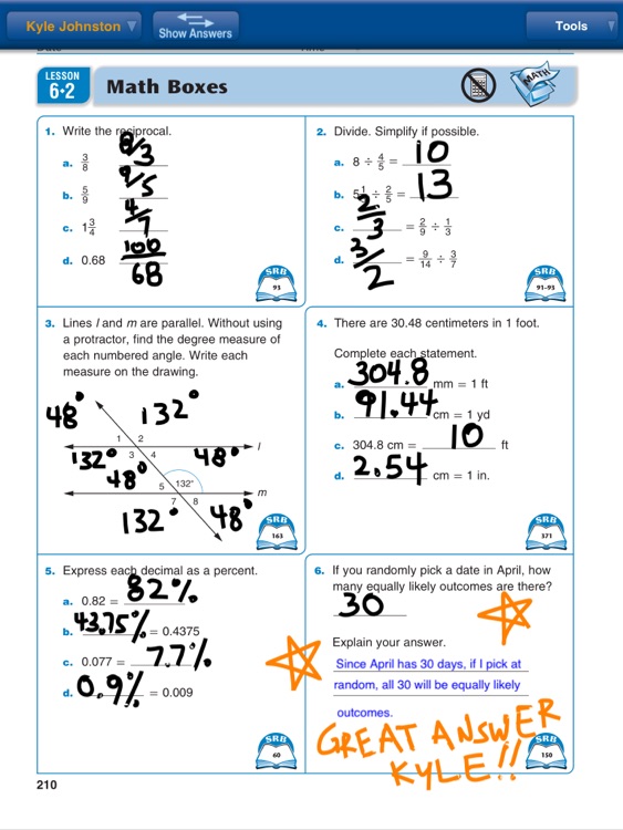 Everyday Mathematics® Digital Student Math Journal ©2012 screenshot-4