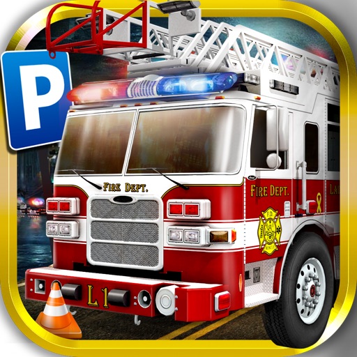 3D Emergency Parking Simulator Game - Real Police Fire-Truck Ambulance Car Driving School Test Park Sim Racing Games Icon