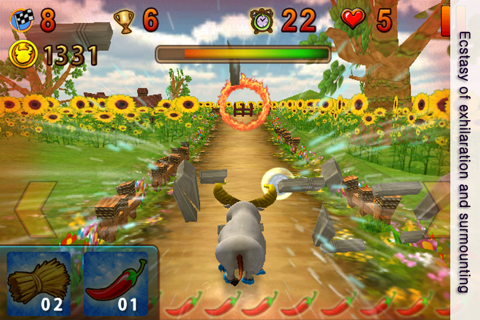Bull King of circus: one touch action & racing game for jump & run screenshot 3