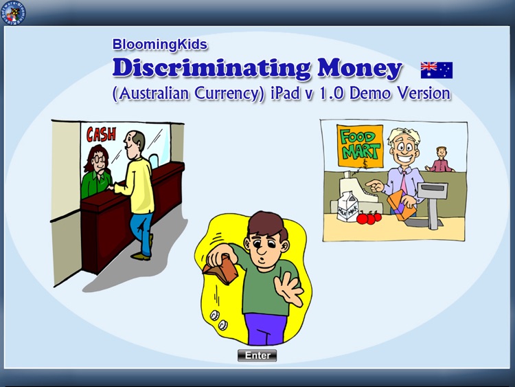 Discriminating Money (with Australian Currency) iPad v 1.0, Demo Version