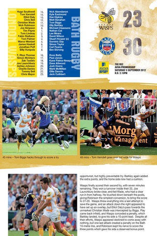 WASPS: The Official Matchday Programmes for London WASPS fans! screenshot 4