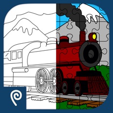 Activities of Color It Puzzle It: Trains Lite