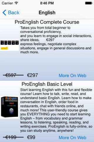 ProLanguages screenshot 2