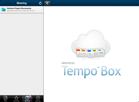 Скриншот из OpenText Tempo Box