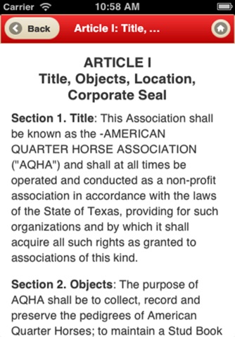 AQHA 2019 Rulebook screenshot 3