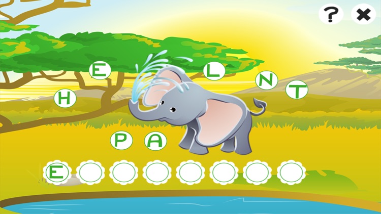 ABC safari games for children: Train your word spelling skills of wild animals for kindergarten and pre-school screenshot-4