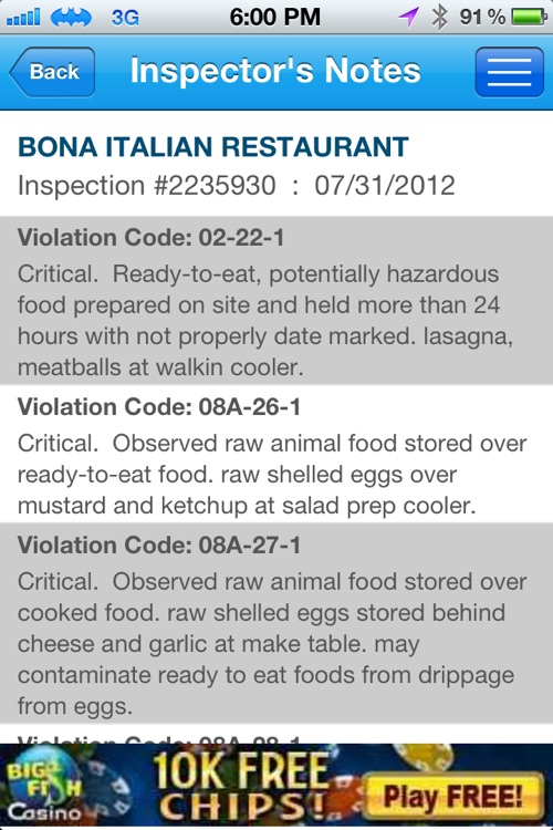 Restaurant Inspections – Florida screenshot-3