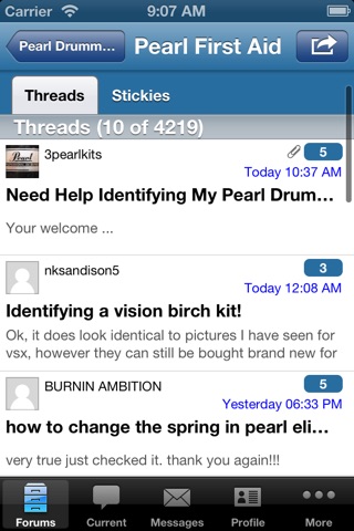 Pearl Drummers Forum screenshot 3