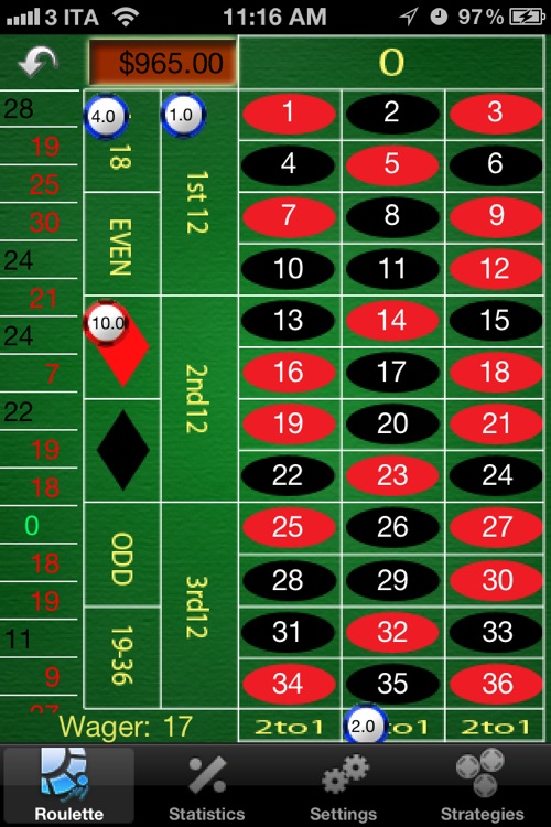 Roulette Probability Calculator App