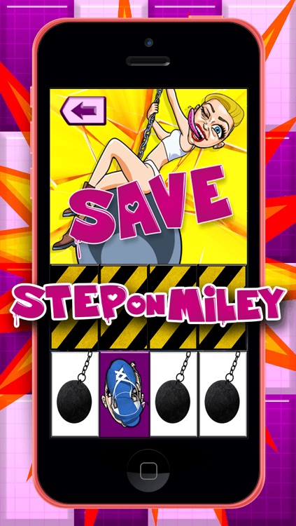 Step on Miley - Don't Step On White Wrecking Ball Tile