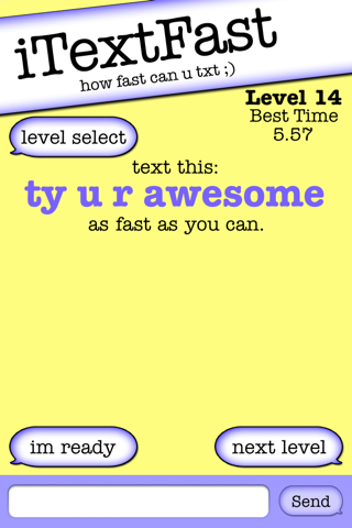 iTextFast Free - The best free texting speed typing test screenshot 3