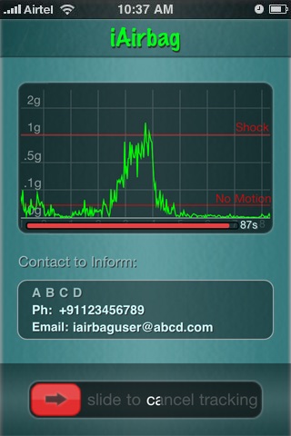 iAirbag screenshot 2