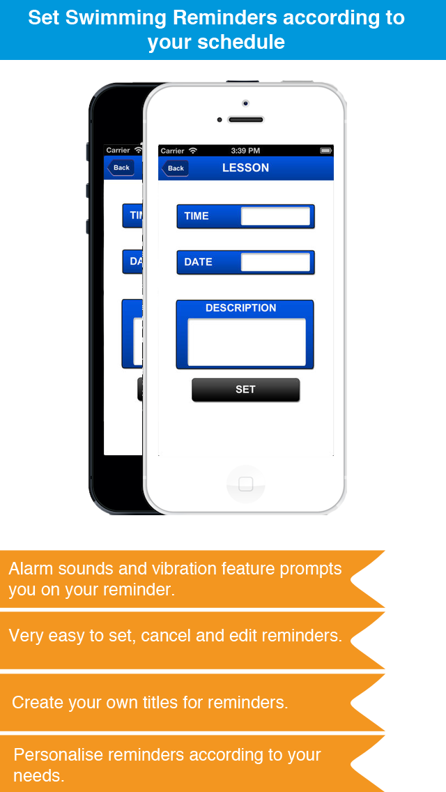 水泳リマインダーアプリ - 時刻表活動スケジュールリマインダー、スポーツのおすすめ画像4