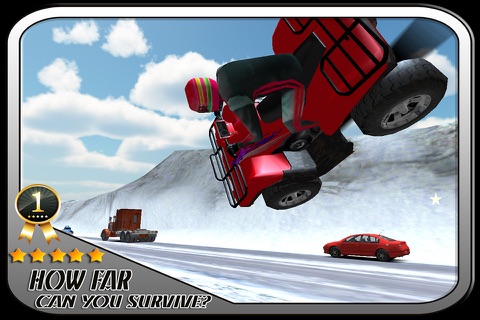 ATV Quadbike Frozen Highway - NOS Boosted Winter Racing screenshot 3