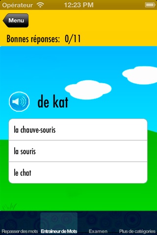 Frans Leren voor Kinderen: Kinder Trainer voor uitspraak en woordenschat screenshot 4